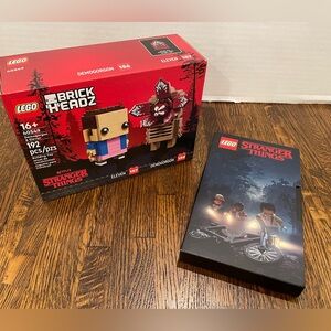 Lego Stranger Things Bundle Brick Headz 40549 And Notebook (retired)